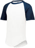 Augusta Sportswear Youth Short Sleeve Baseball Jersey (424), Color 'White/Navy'